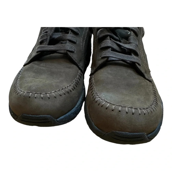 ABEO Smart 3730 Moc Tie Brown Lace-Up Comfort Walking Suede Shoes Men's 9.5 M - Picture 8 of 13